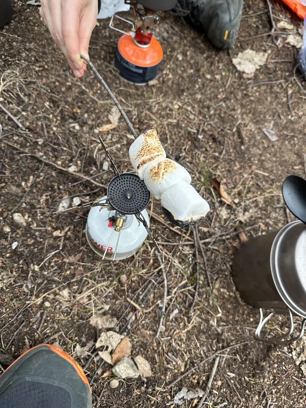 Mid-day break for smores