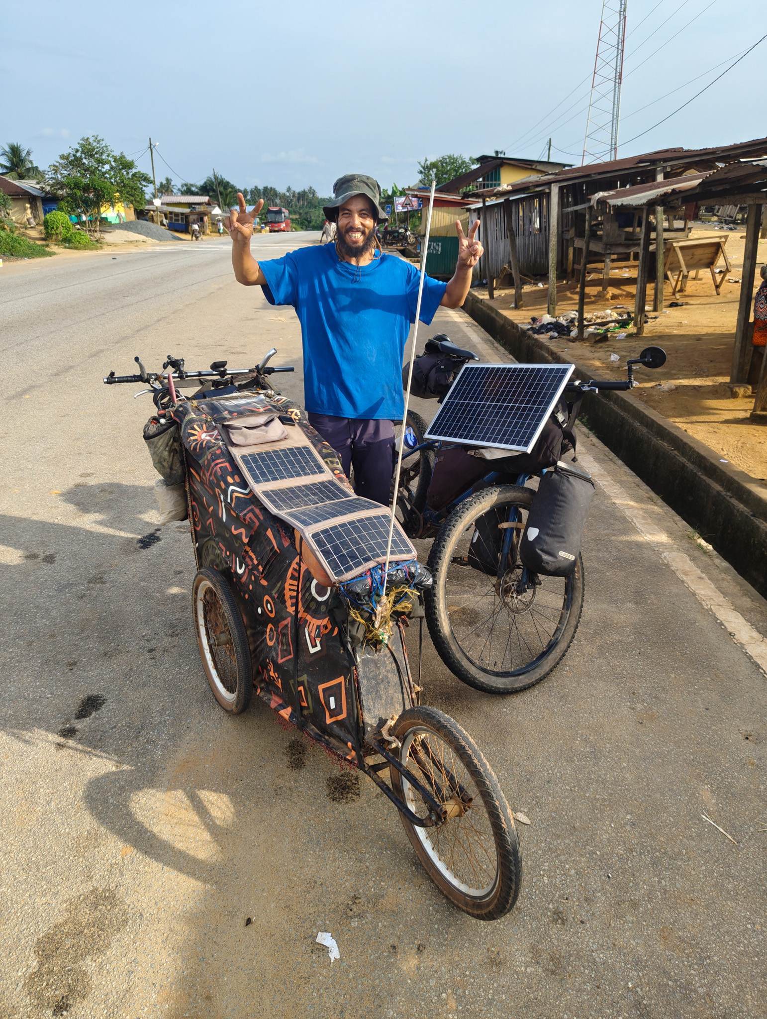 On my first day in Ghana I met a Moroccan guy who walked all the way to Ghana from Casablanca