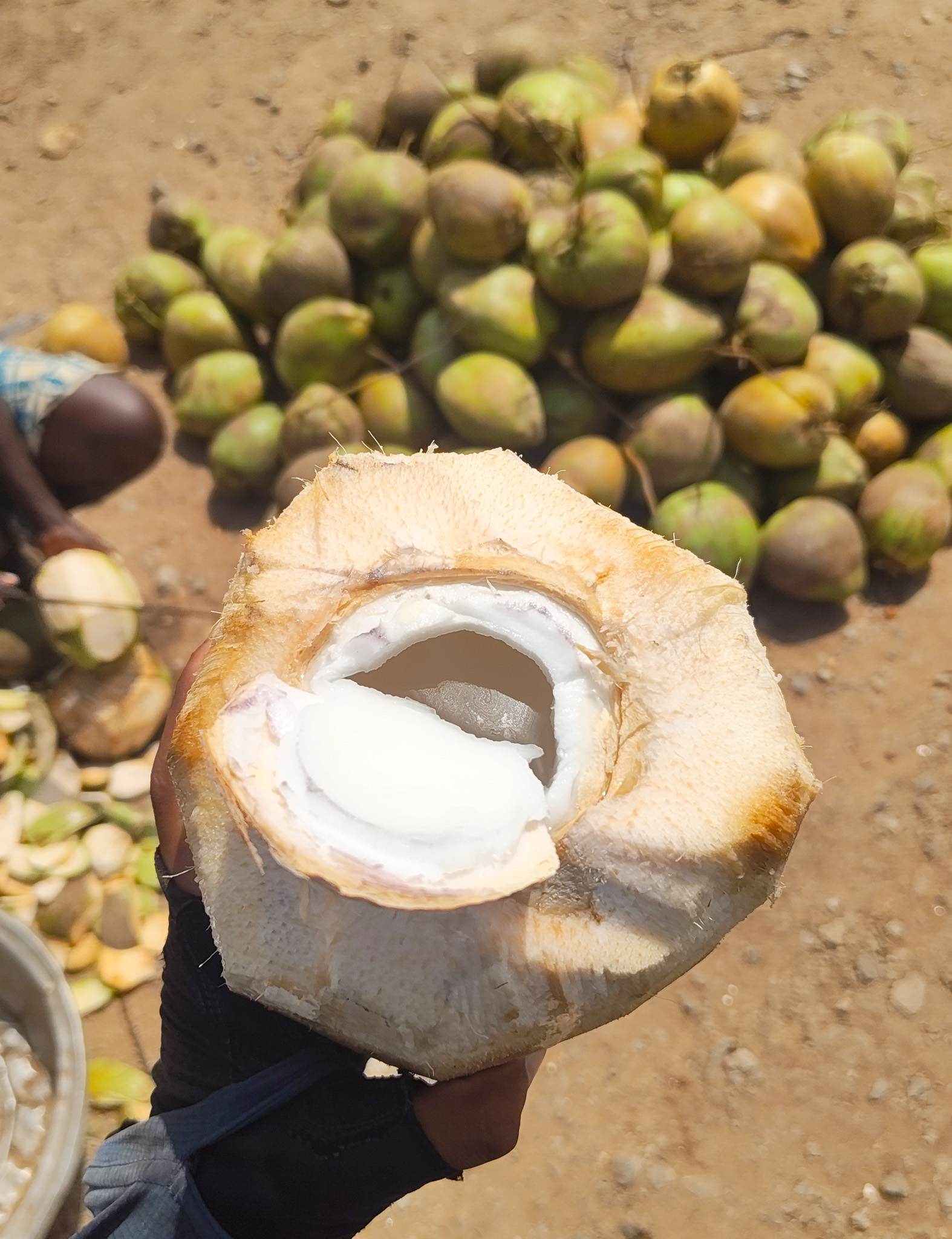 Refreshing drink on the road to Accra