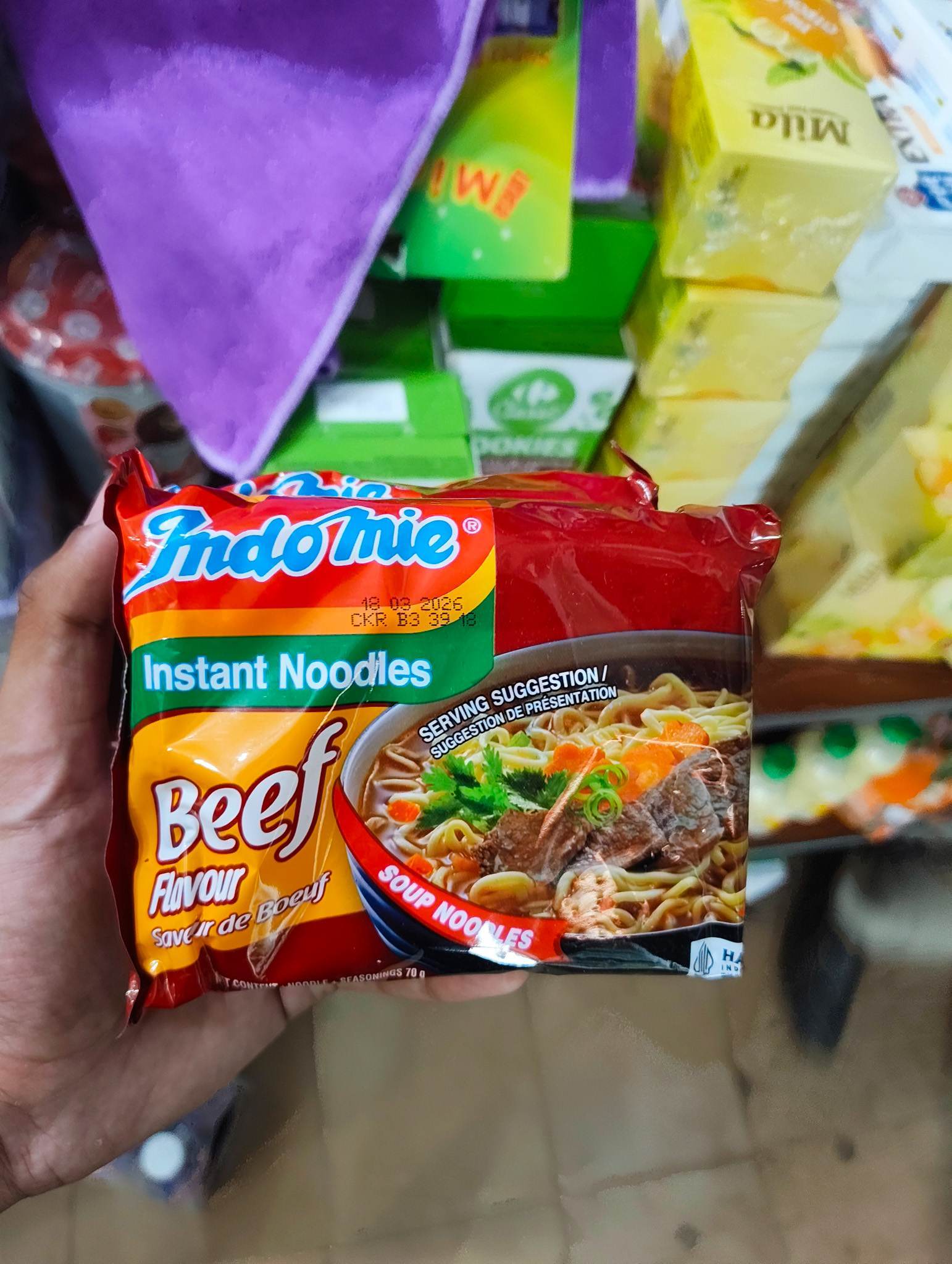 Indomie is popular in some countries of West Africa