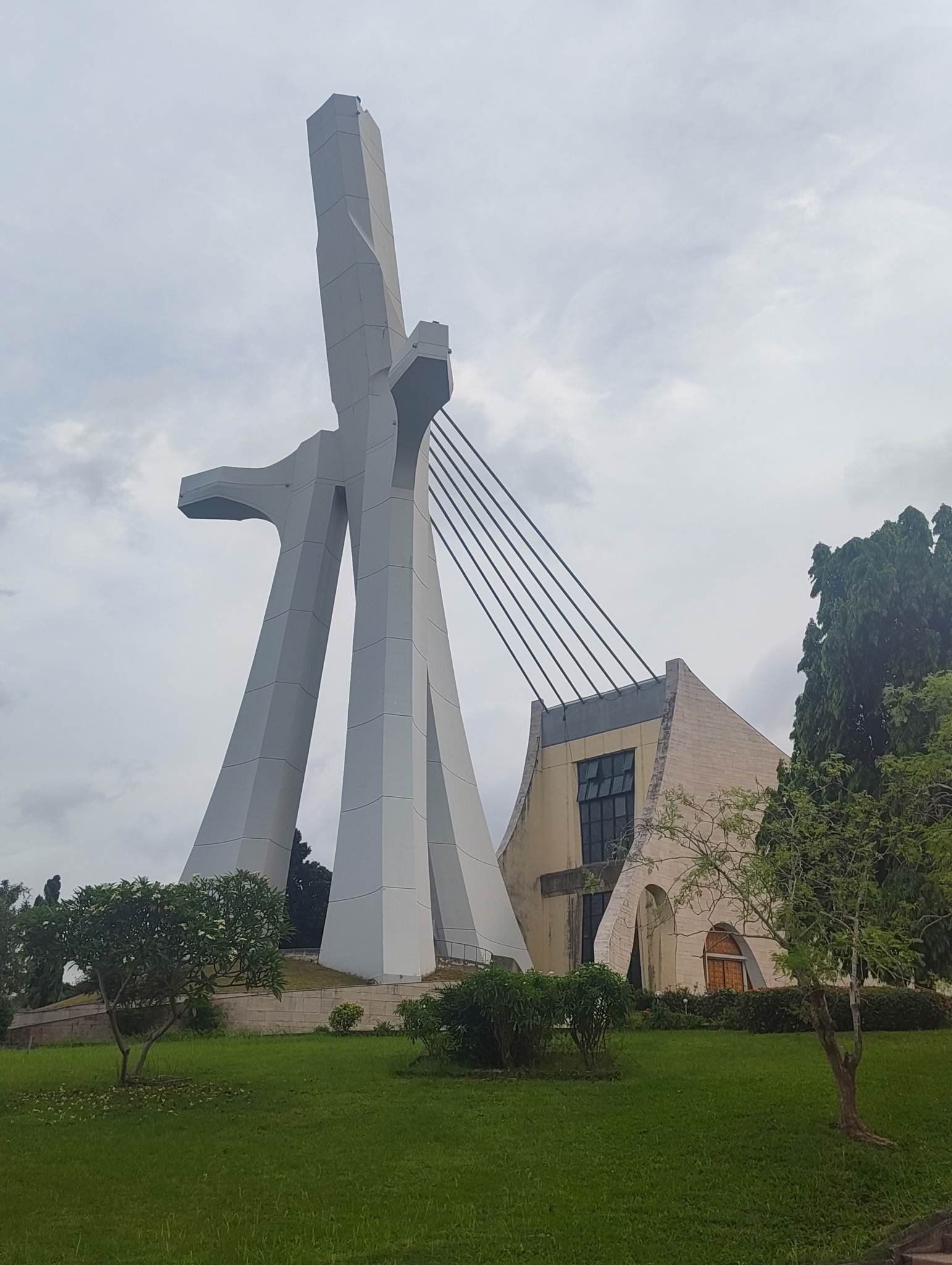 Abidjan was a modern city with interesting architecture. This was St Paul's Cathedral