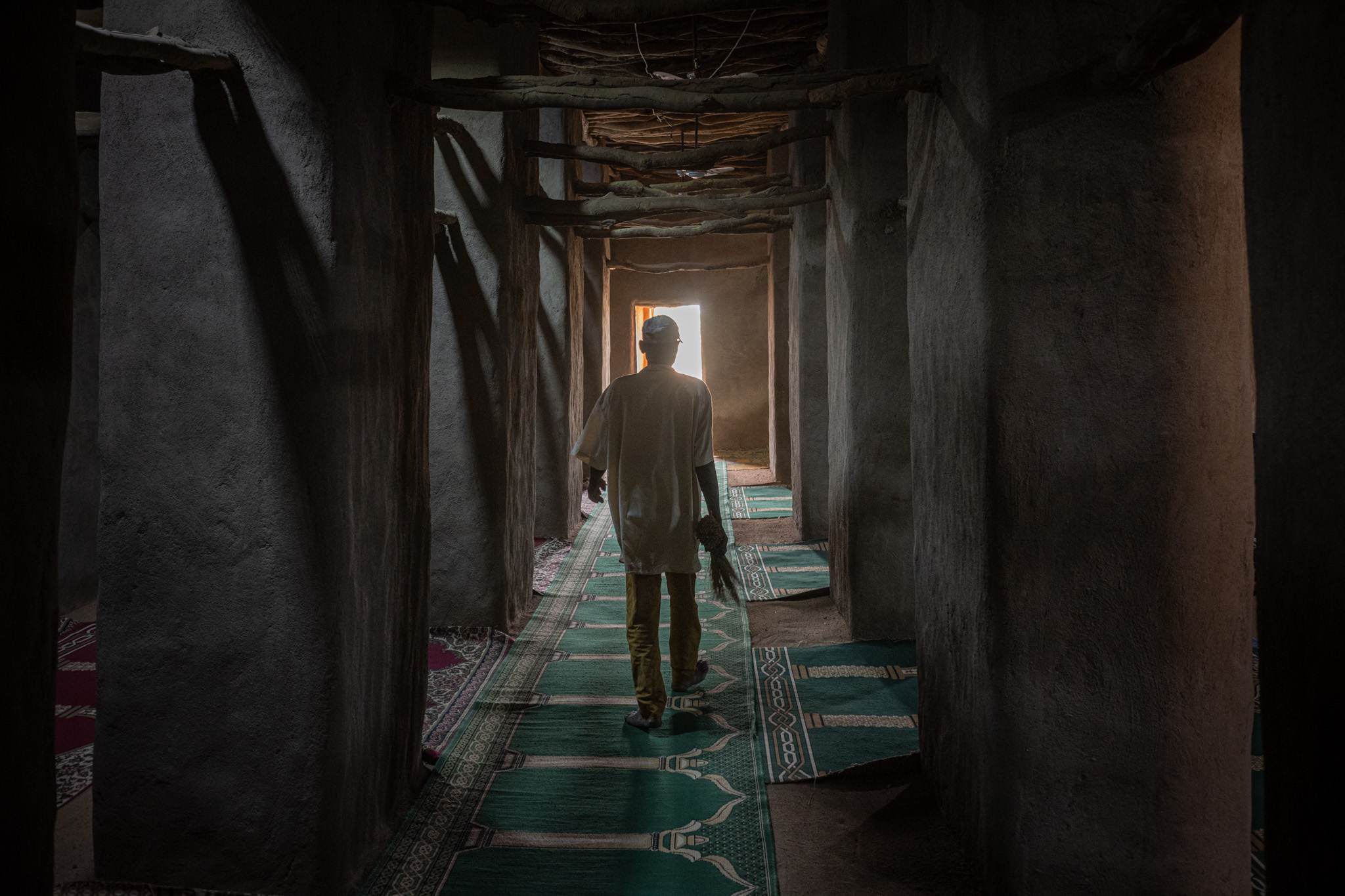The inside of the mosque was very well maintained