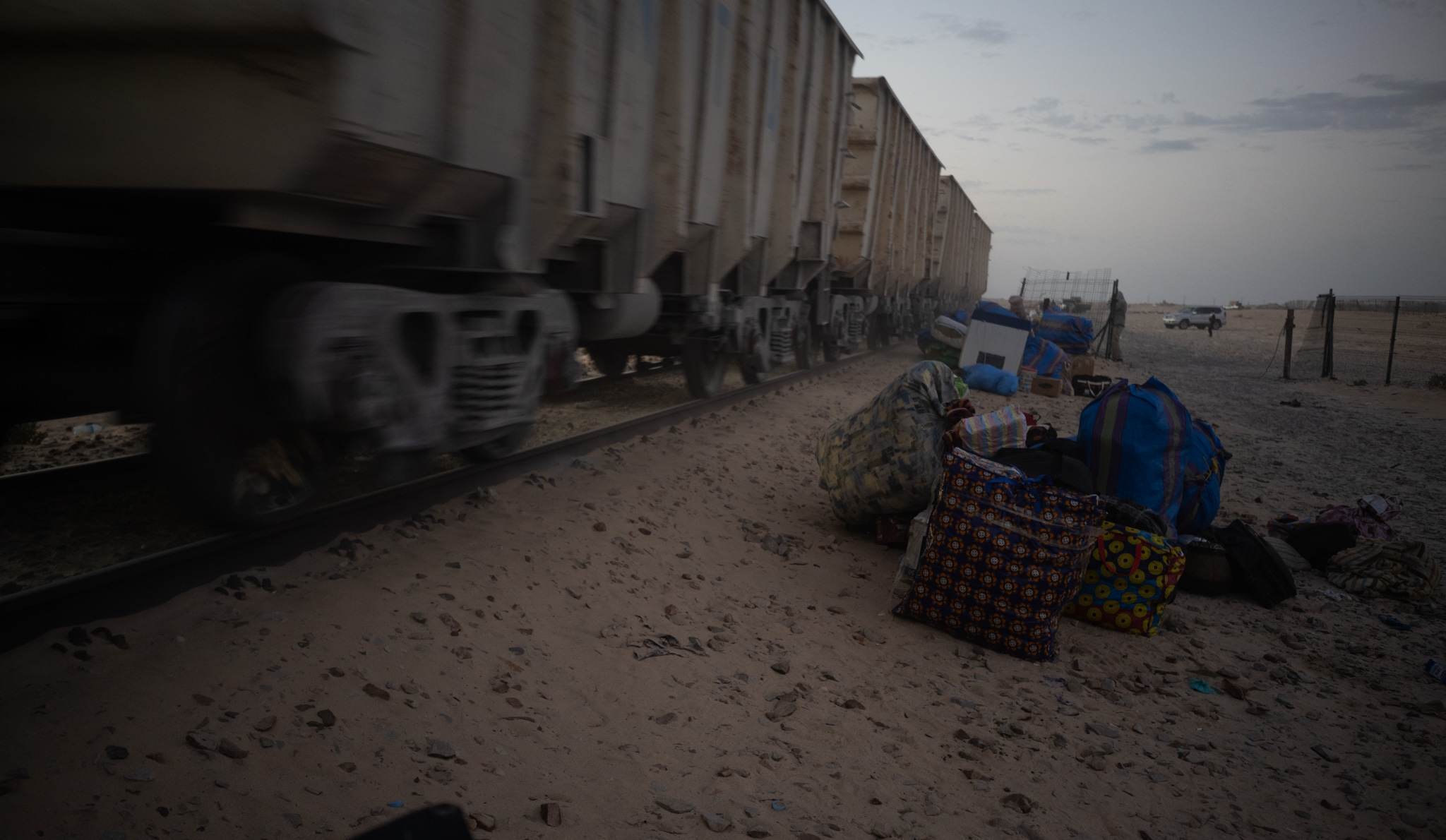 Waiting for the iron ore train