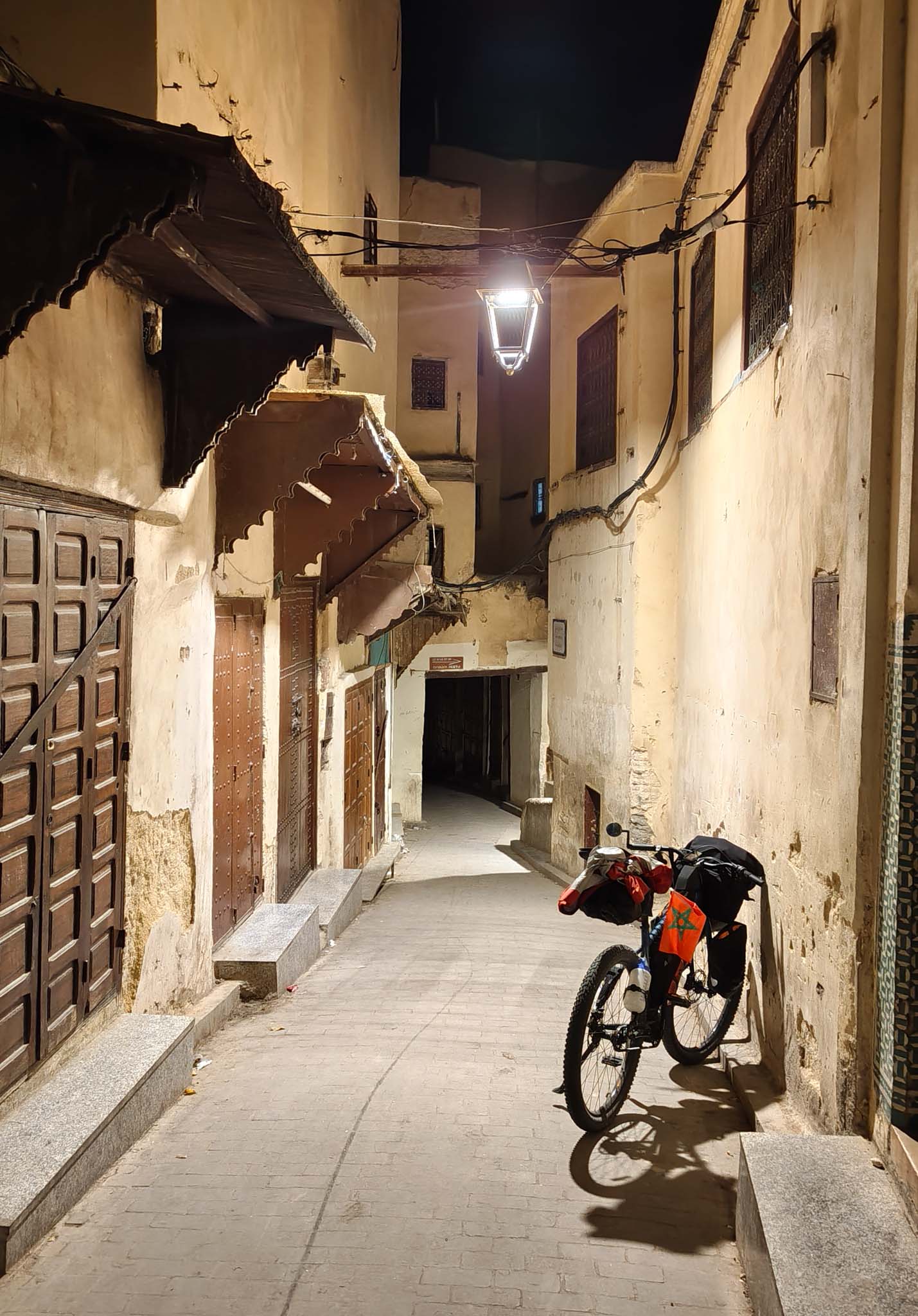 Finally arrived at Fes after a long day. Looking for my hostel in the maze of a medina