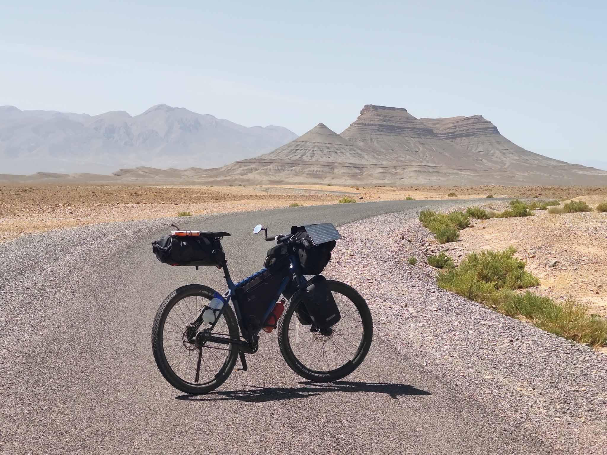 Dry, barren roads. Not many people or cars, just the occasional tiny village