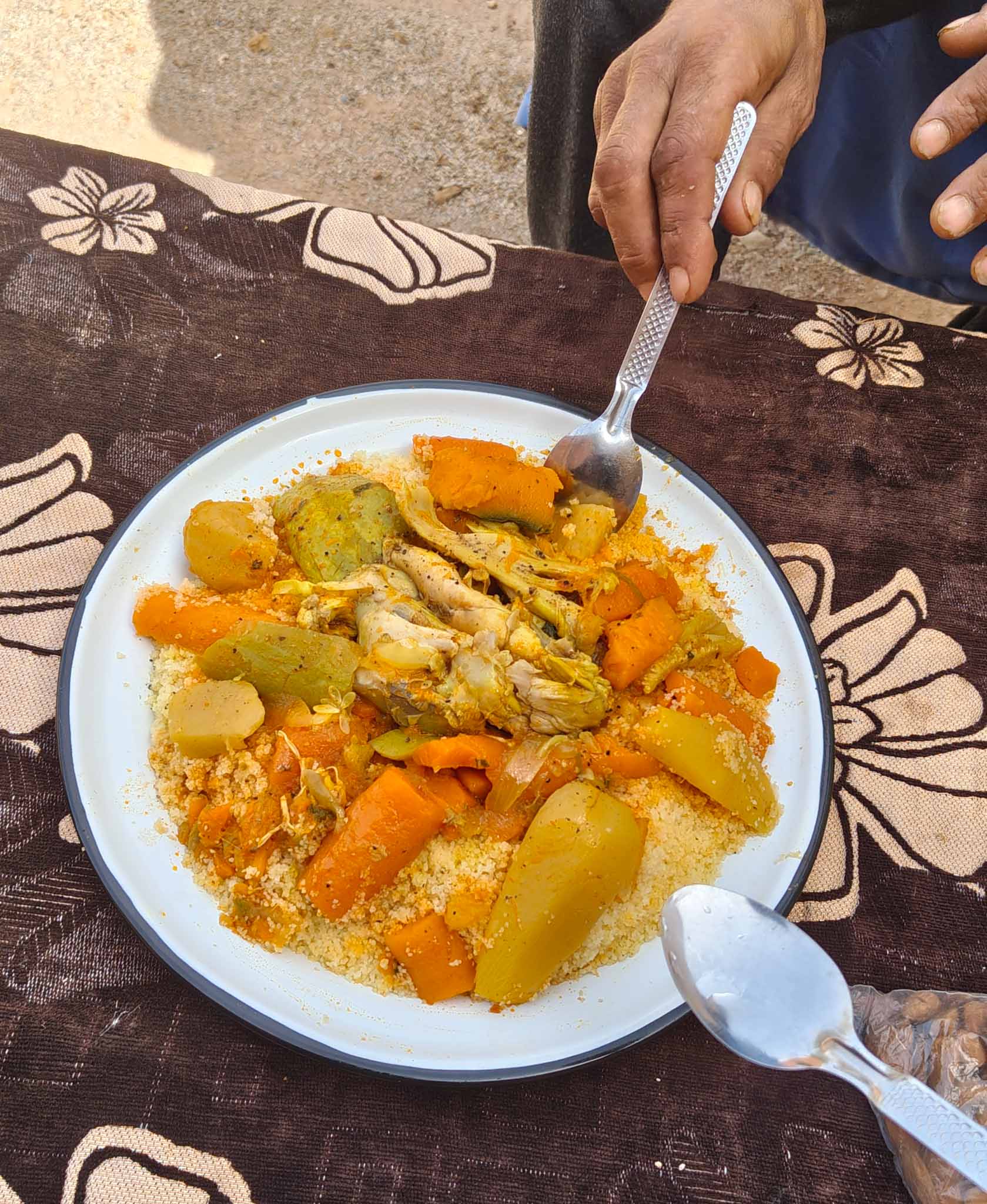 A kind person invited me for couscous lunch