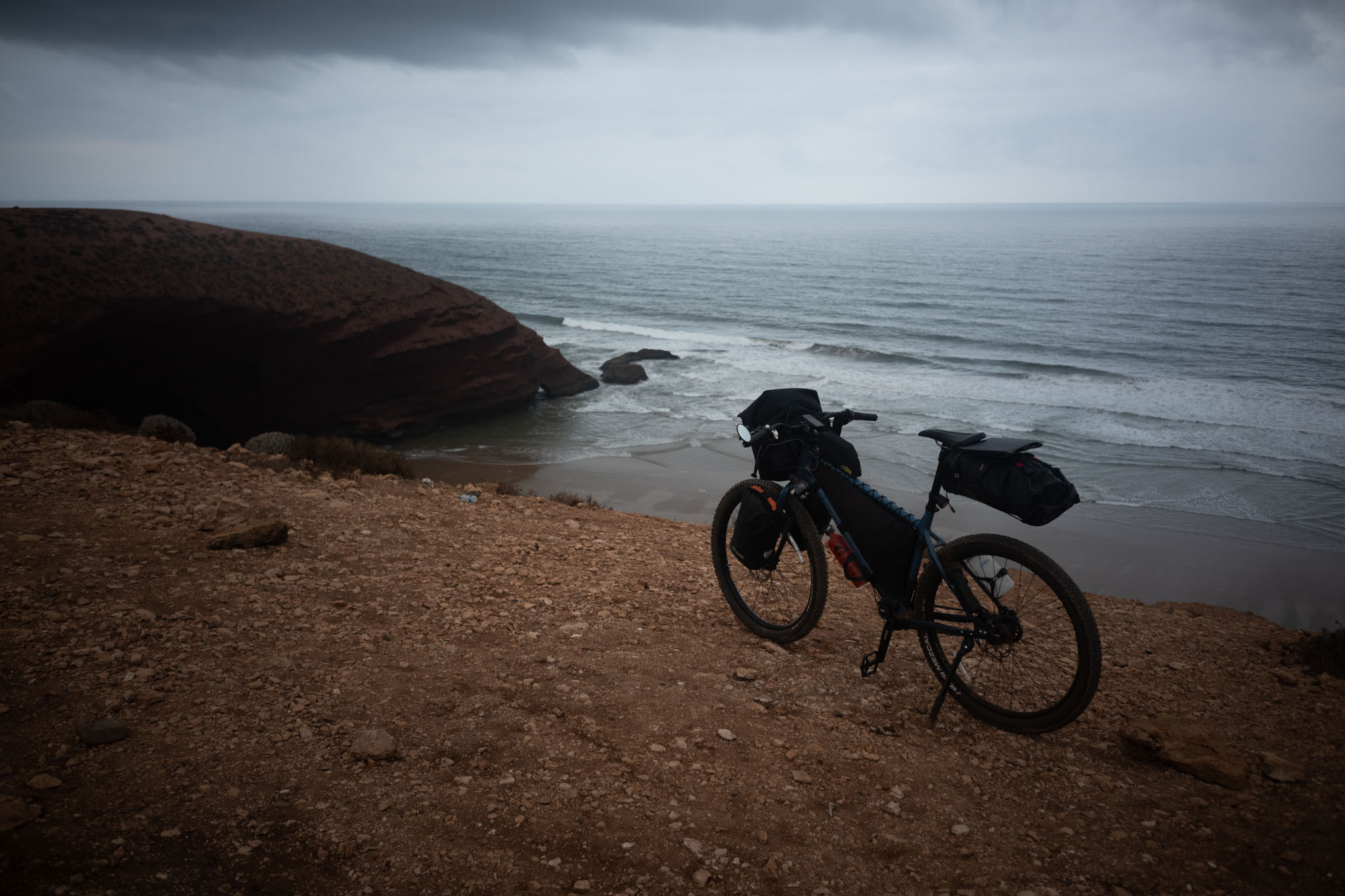 Found a campsite overlooking the Atlantic ocean
