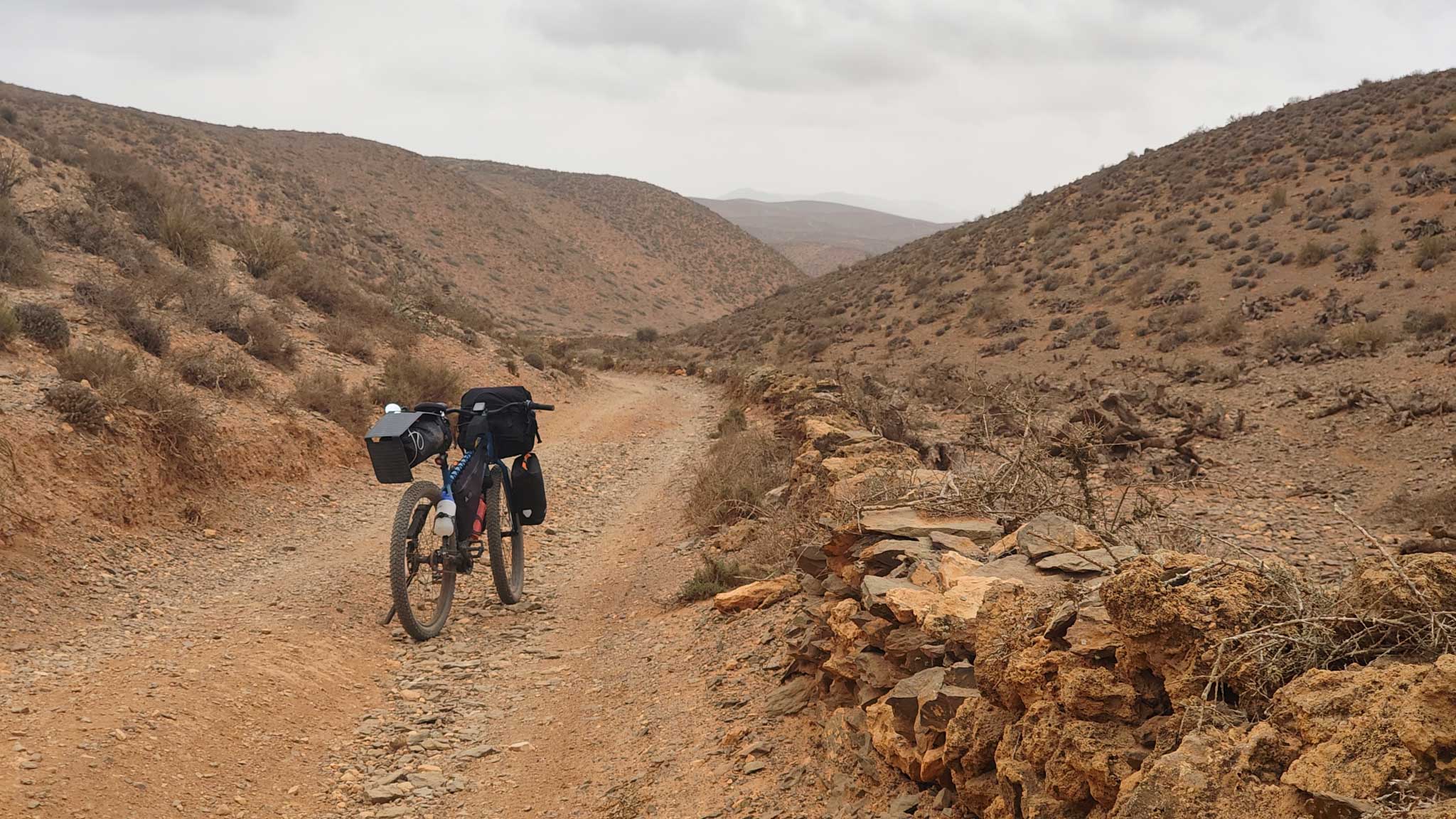 Rugged terrain in this section where I decided to take a detour recommended by my bike computer