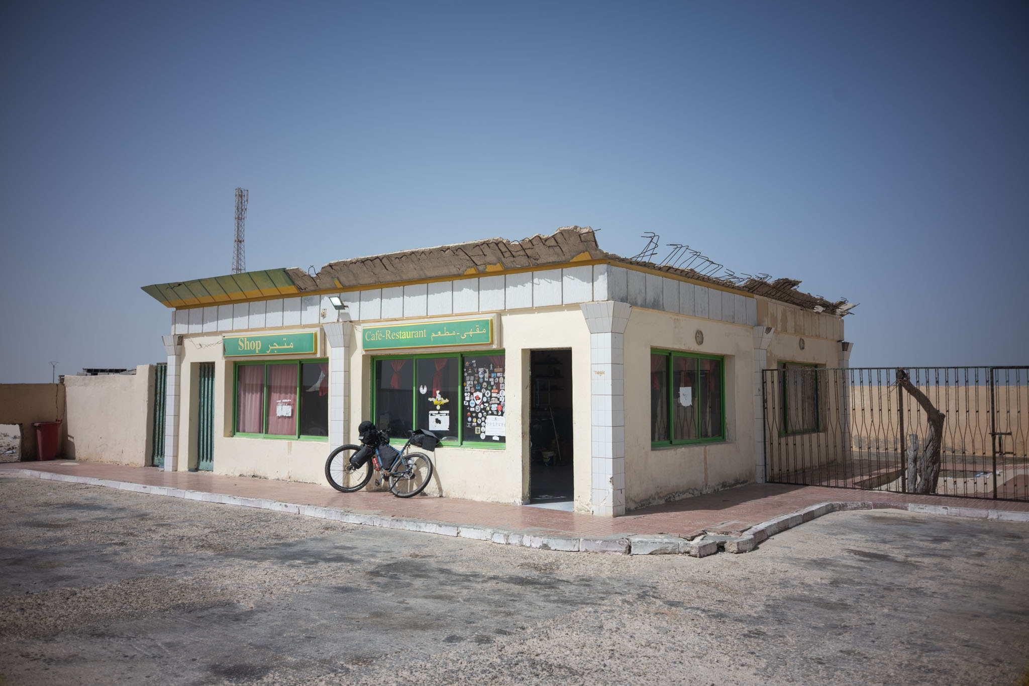 Small convenience store in the Sahara, where I would stock up on water and snacks