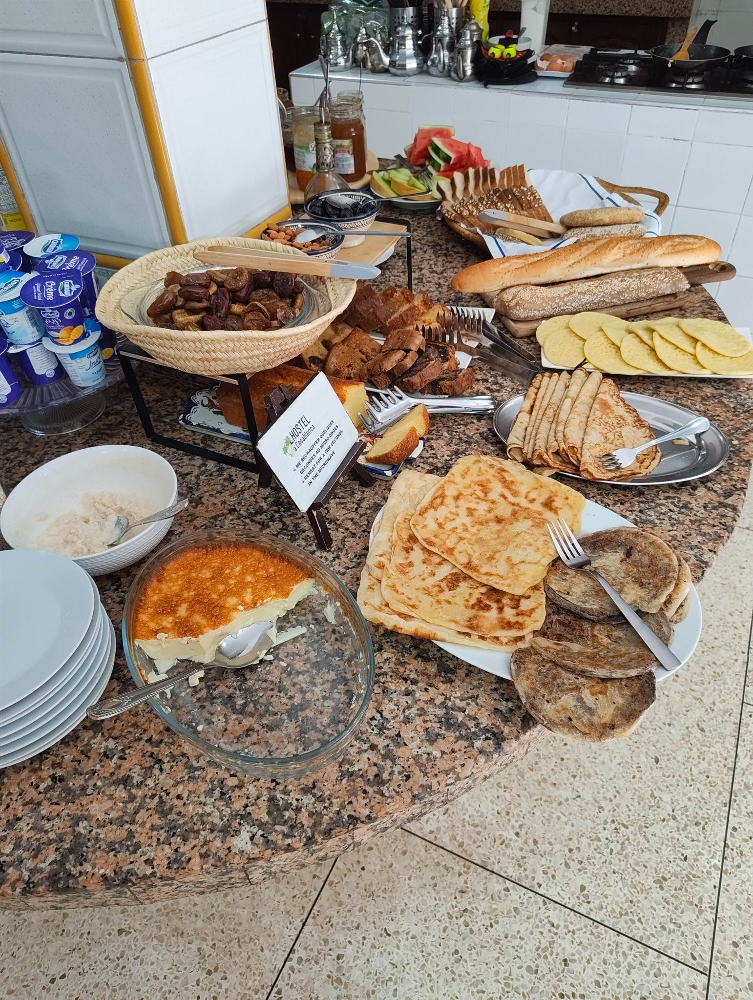 First breakfast in Morocco