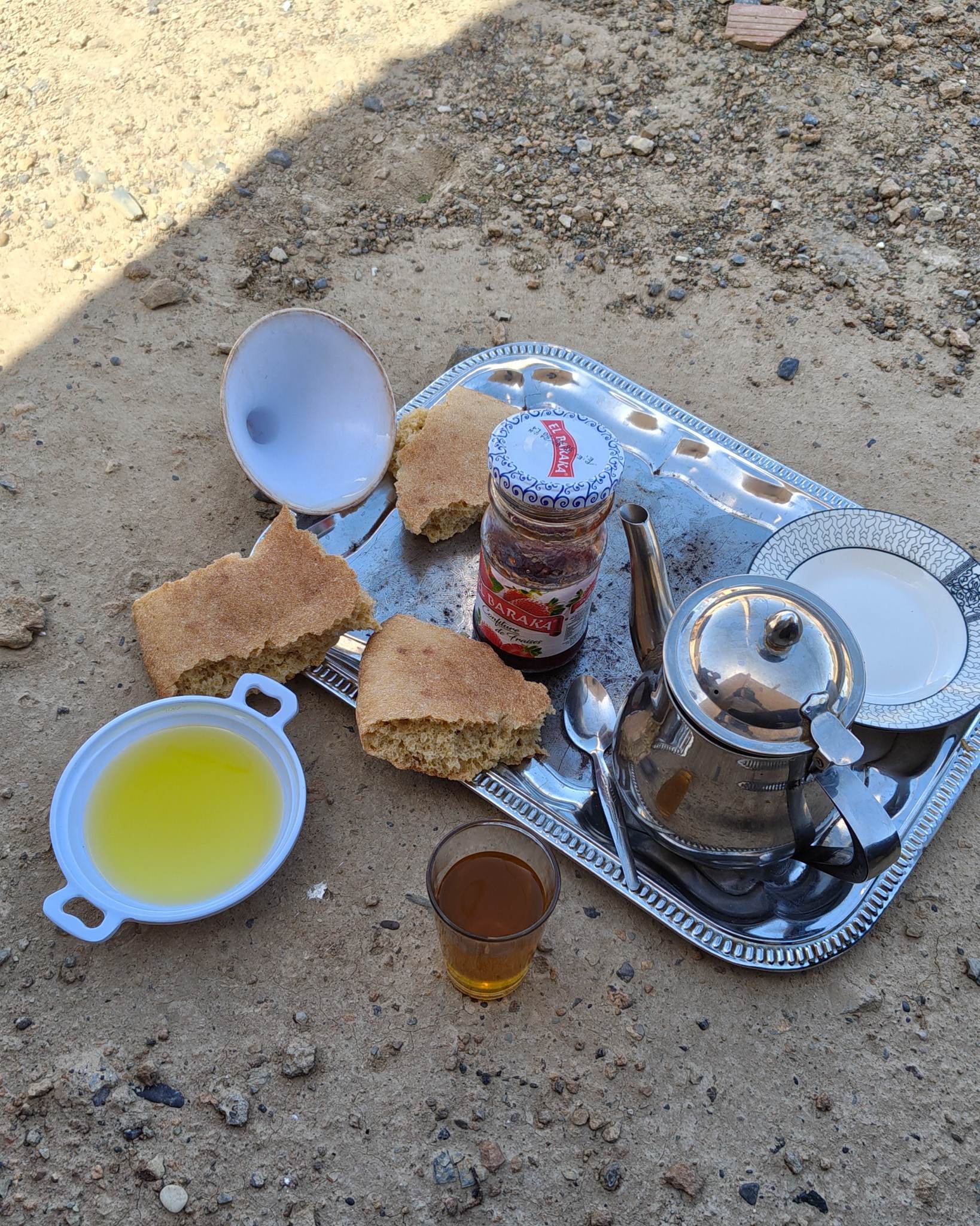 While biking through the Amazigh villages, I was often on the lookout for wells to get water from. I asked a local if there was a well nearby, and he came out with a bottle of cold water, and a plate full of snacks. I will never forget the kindness of the people in Morocco