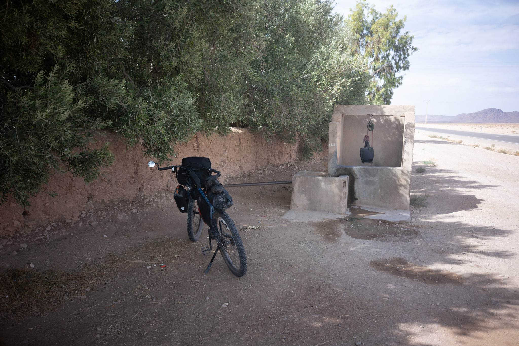 Well by the side of the road. I was so grateful for these!