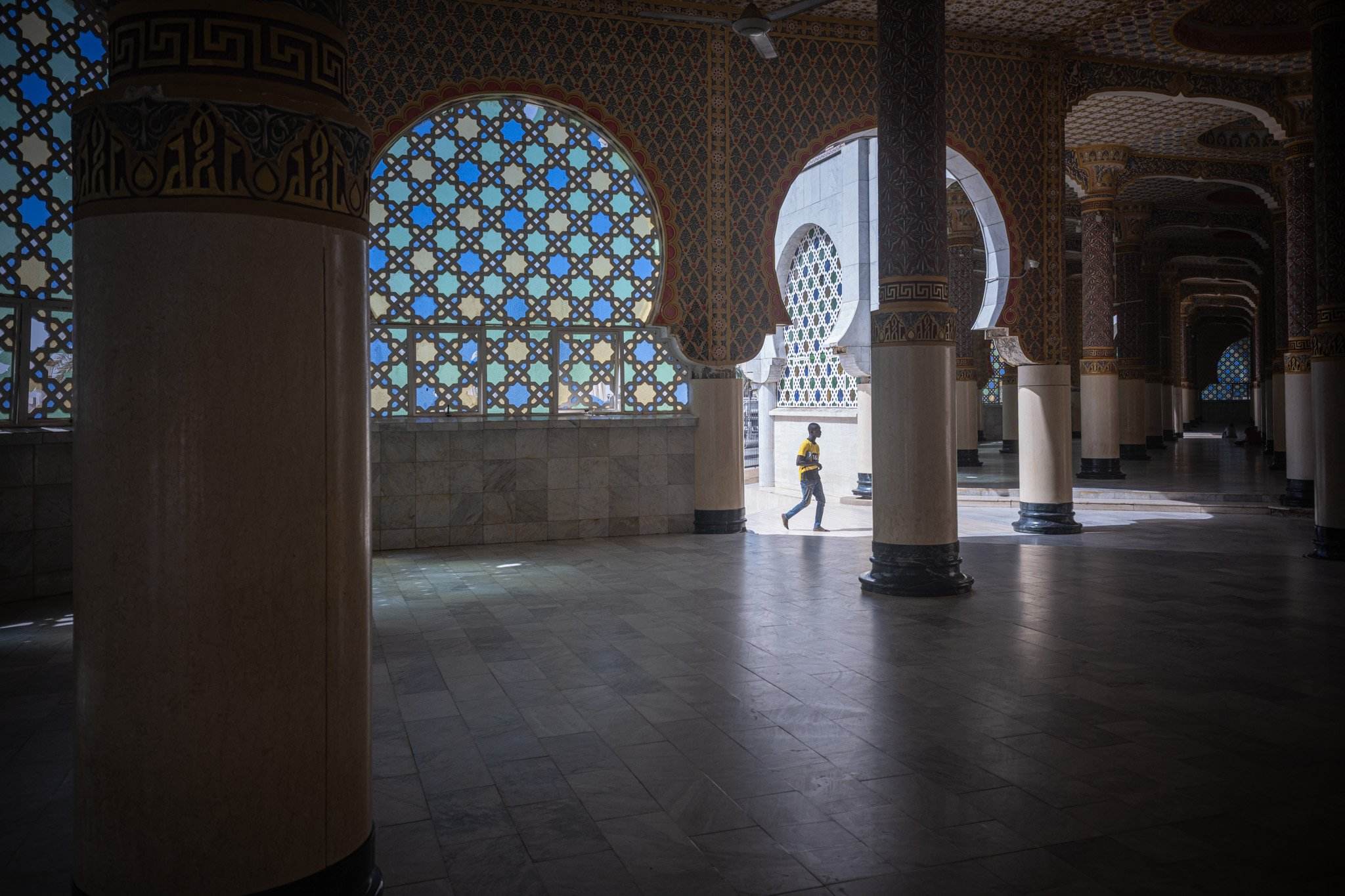 Courtyard. It seemed like people came here to shelter from the heat and study the Quran