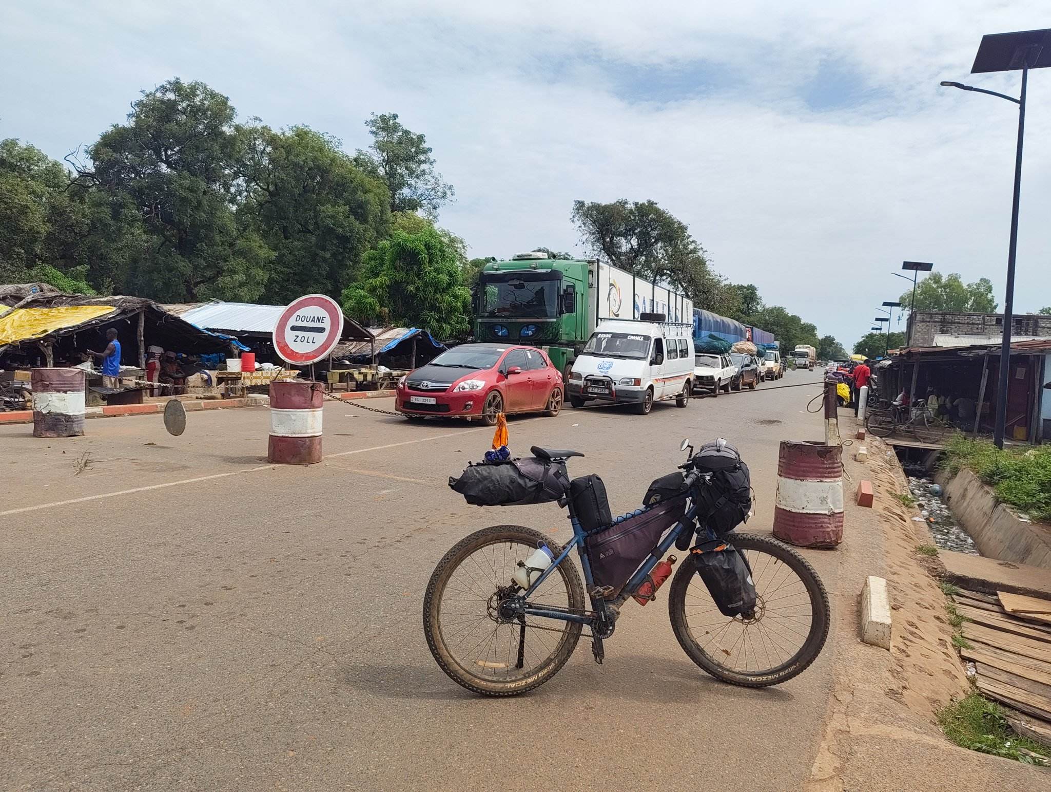 The border between Senegal and Guinea