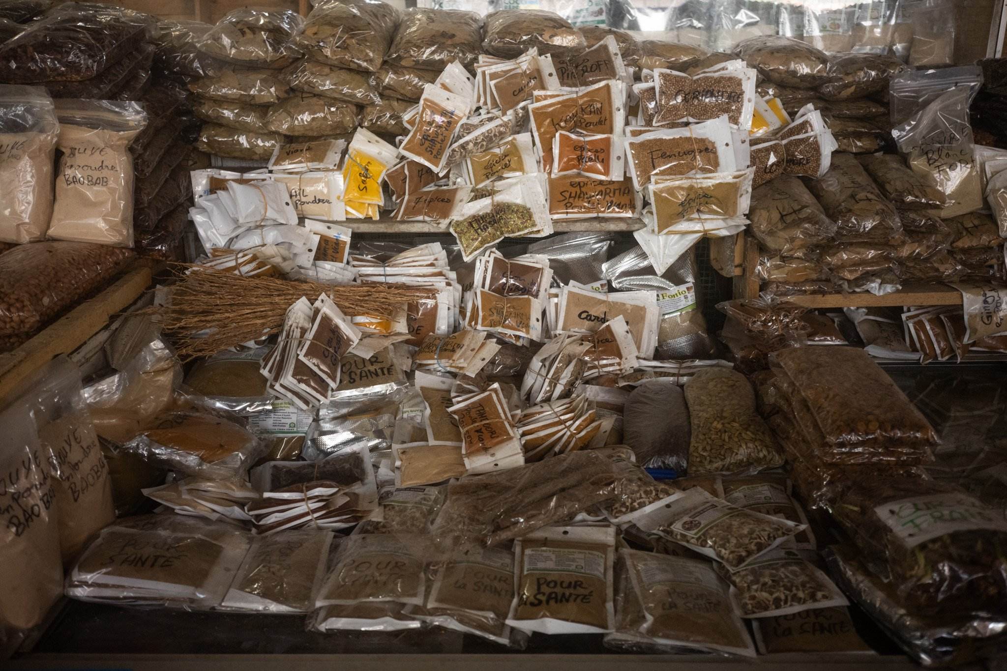 Spices in a local market