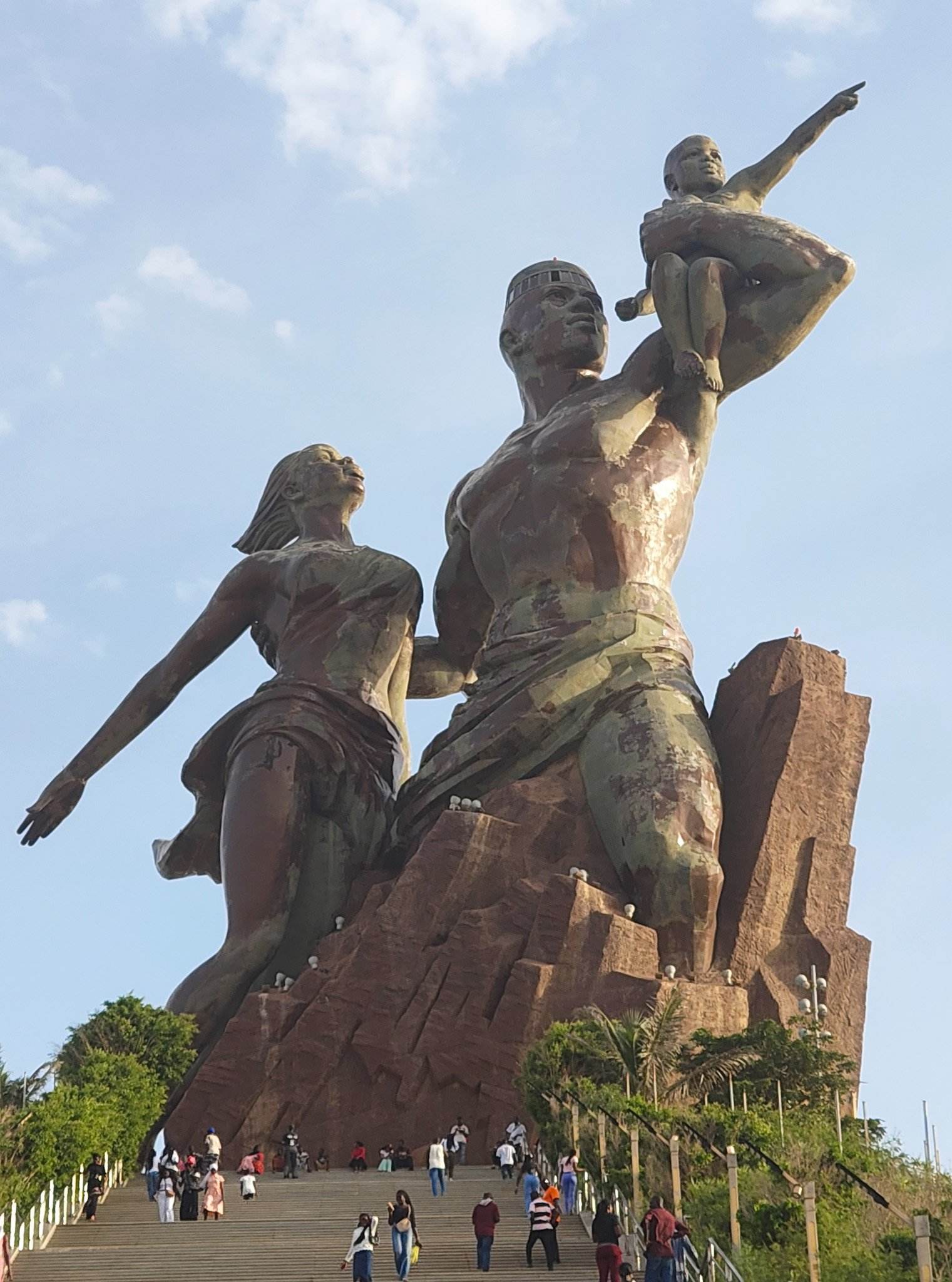 African Renaissance Monument, the tallest statue in Africa, built by Pyongyang-based Mansudae Overseas Projects